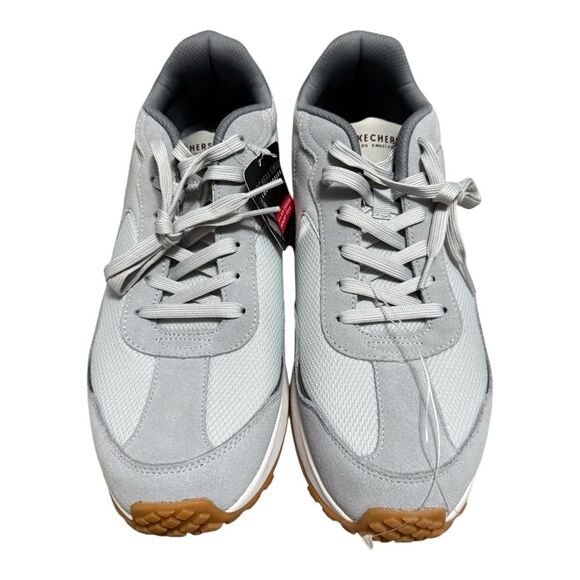 NEW SKECHERS Men's Fury Retro Jogger Sneaker Grey size 11.5 - Picture 3 of 10